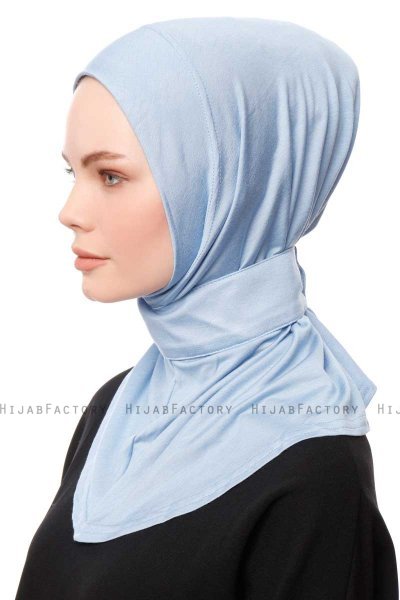 Zeliha - Lyseblå Praktisk Viskos Hijab