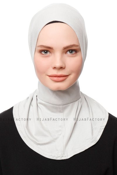 Zeliha - Lysegrå Praktisk Viskos Hijab