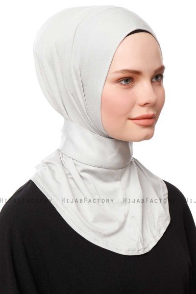 Zeliha - Lysegrå Praktisk Viskos Hijab