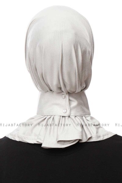 Zeliha - Lysegrå Praktisk Viskos Hijab