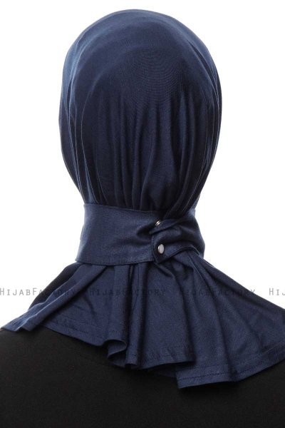 Zeliha - Marineblå Praktisk Viskos Hijab
