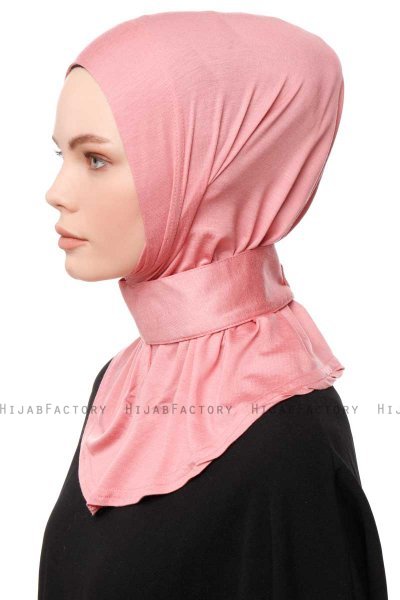 Zeliha - Mørk Rosa Praktisk Viskos Hijab