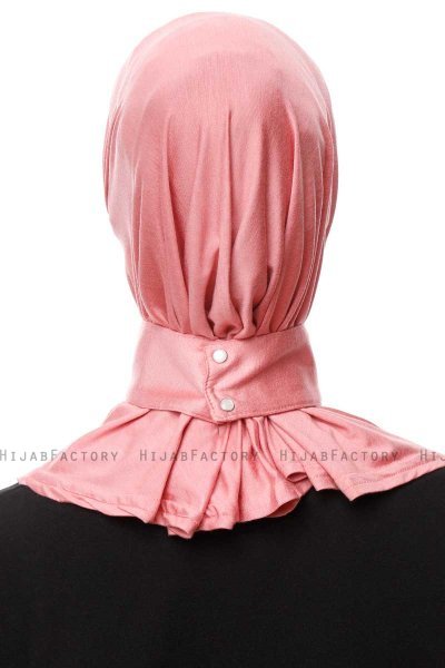 Zeliha - Mørk Rosa Praktisk Viskos Hijab