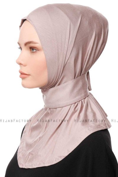 Zeliha - Steingrå Praktisk Viskos Hijab