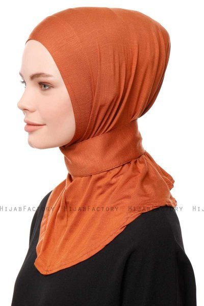 Zeliha - Mursteinsrød Praktisk Viskos Hijab