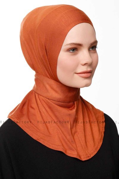 Zeliha - Mursteinsrød Praktisk Viskos Hijab