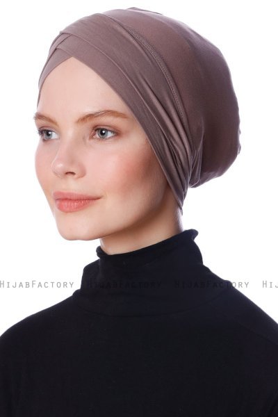 Zeynep - Mørk Taupe Parizien Undersjal - Ecardin