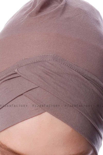 Zeynep - Mørk Taupe Parizien Undersjal - Ecardin