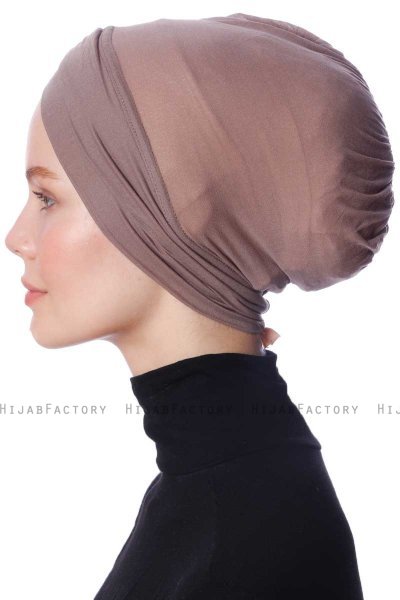 Zeynep - Mørk Taupe Parizien Undersjal - Ecardin