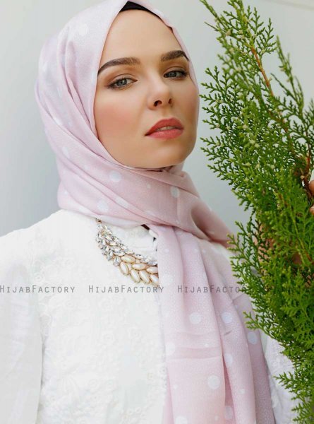 Zinera - Rosa Mønstret Hijab - Sal Evi