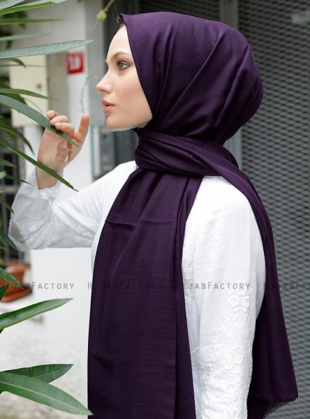 Zaina - Mørk Lilla Hijab - Sal Evi