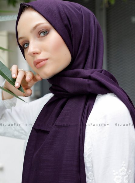 Zaina - Mørk Lilla Hijab - Sal Evi