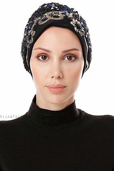 Zuleyha - Marineblå Turban